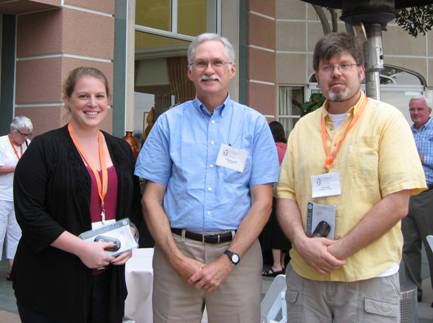 2011 NBTS Presentation Award Winners, Laura Pickens (left) and Dr. Paul Eubig (right) with 2011 NBTS Awards Committee Chair, Dr. Phil Bushnell (center)